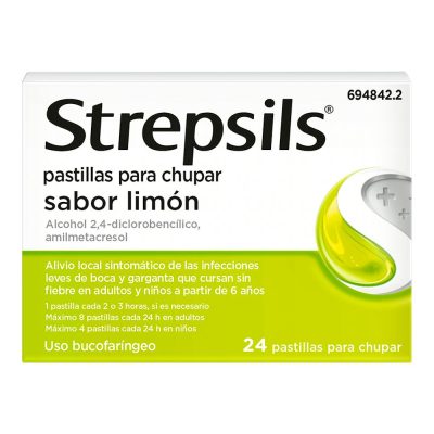 STREPSILS  LIMON S.AZUC 24 PASTILL
