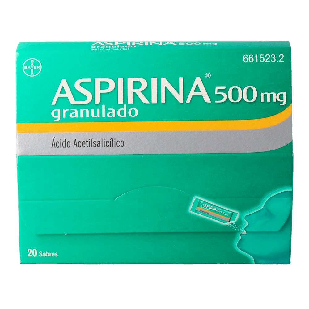 ASPIRINA 500 MG 20 SOB GRAN