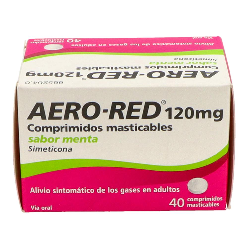 AERO RED 120 MG 40 COMP SABOR MENT