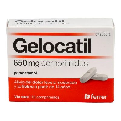 GELOCATIL 650 MG 12 COMP