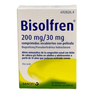 BISOLFREN 200/30 MG 20 COMP