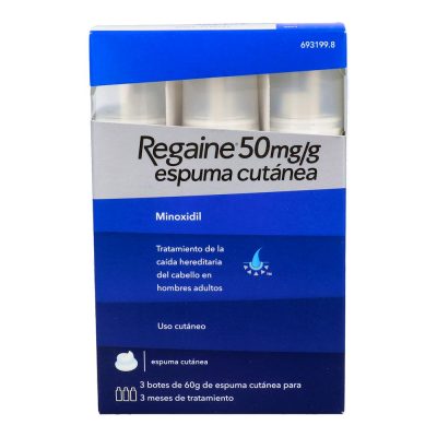 REGAINE 50 MG/G ESPUMA CUTANEA 3U.