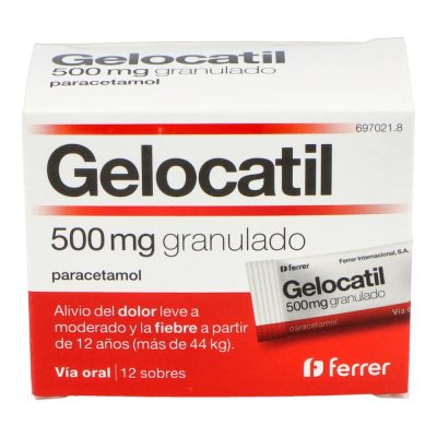 GELOCATIL 500 MG 12 SOBRES GRANULADO